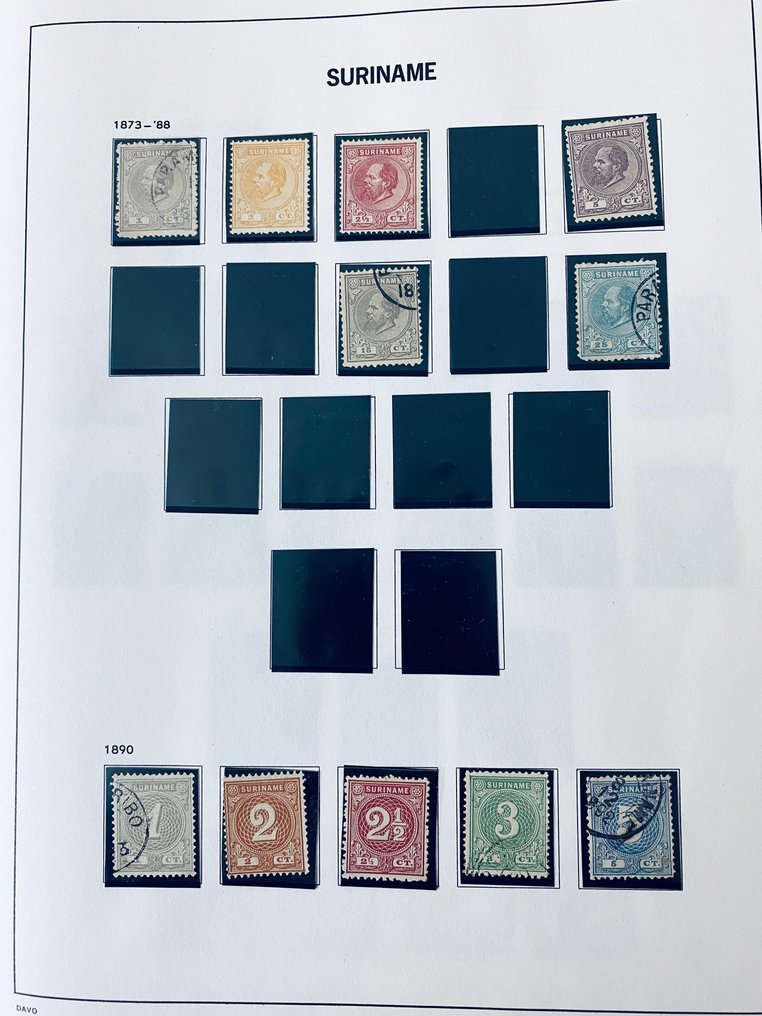 Suriname  - Suriname Collection in Davo LX #1.0