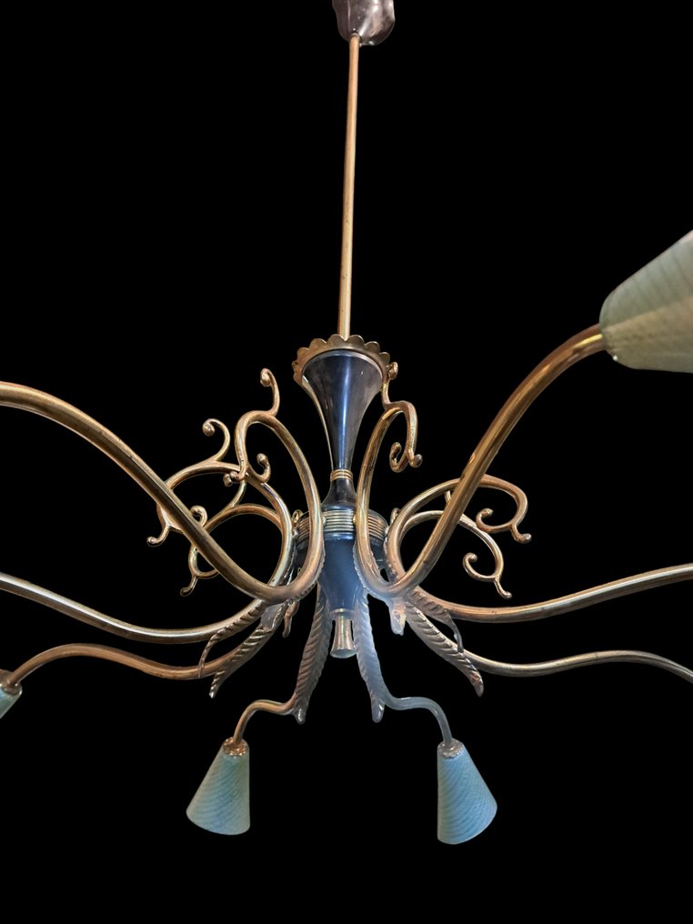 Kroonluchter - Messing, Glas #3.2