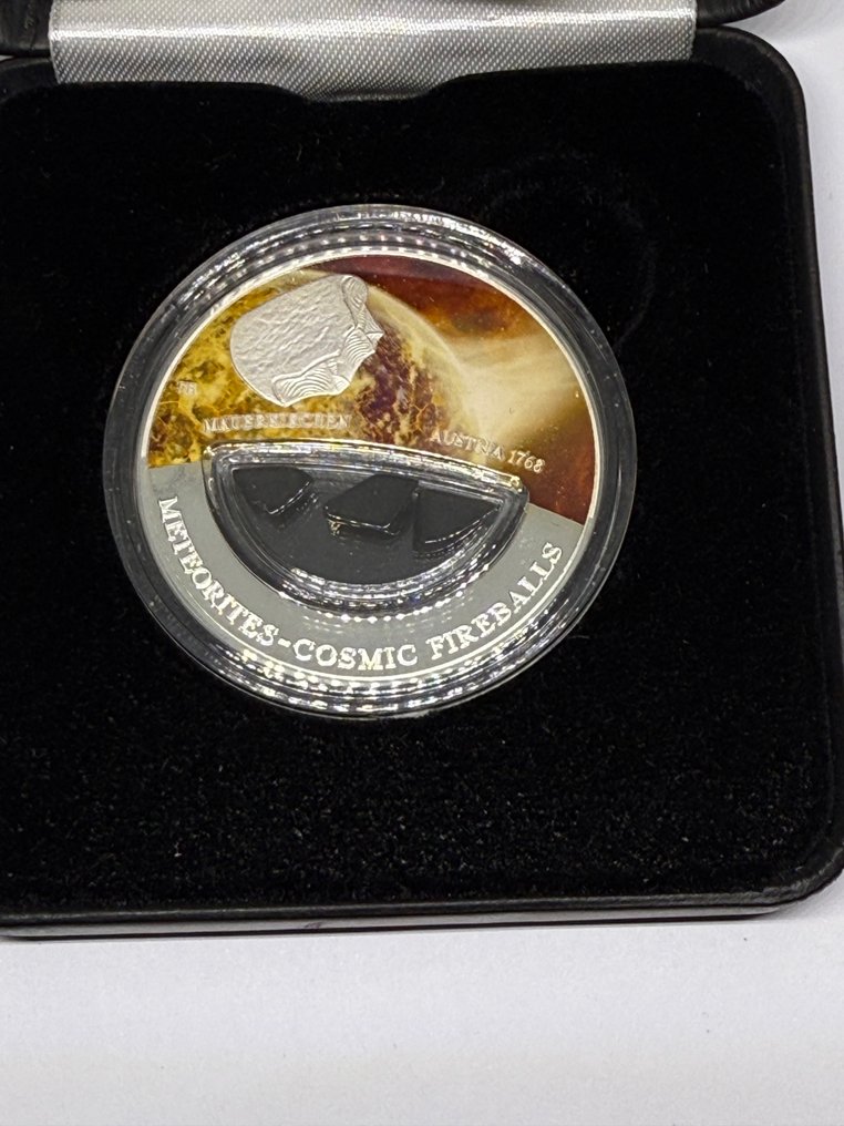 Fiji. 10 Dollars 2013 Meteoriten - Cosmic Fireballs - Austria Mauerkirchen 1768 (Zonder minimumprijs) #3.2