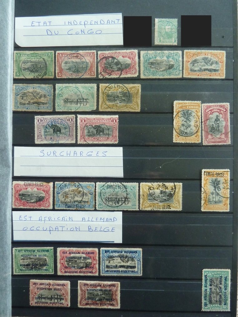 Congo Belgian 1886 - Congo belgian + zonele corespunzătoare #1.0