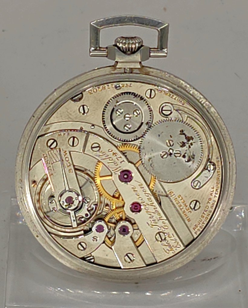 Jules Jürgensen für Cartier - Platine Lepine Taschenuhr - dunkelblauses Emaille Ziffernblatt - Schweiz um 1930 - 1900-1949 #4.3
