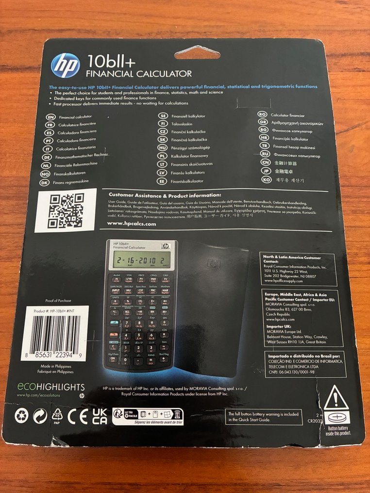 Hewlett Packard HP 10bII+ Financial Calculator - Computador - Na caixa original fechada #2.1