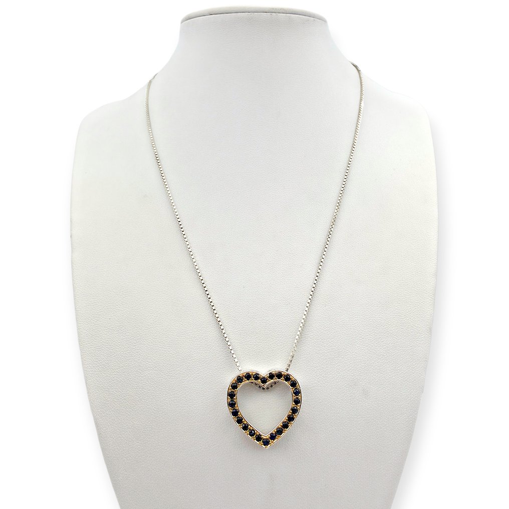 Sem preço de reserva - Colar Prata - Sapphire (Certificado) #4.3