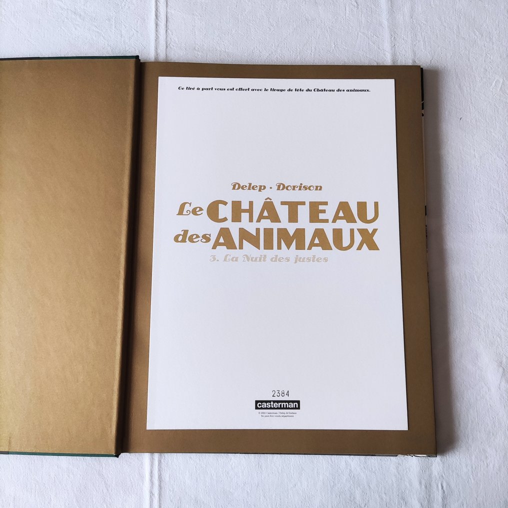 Le Château des animaux T3 + tiré à part - C - 1 Album - Begrænset udgave - 2022 #4.3