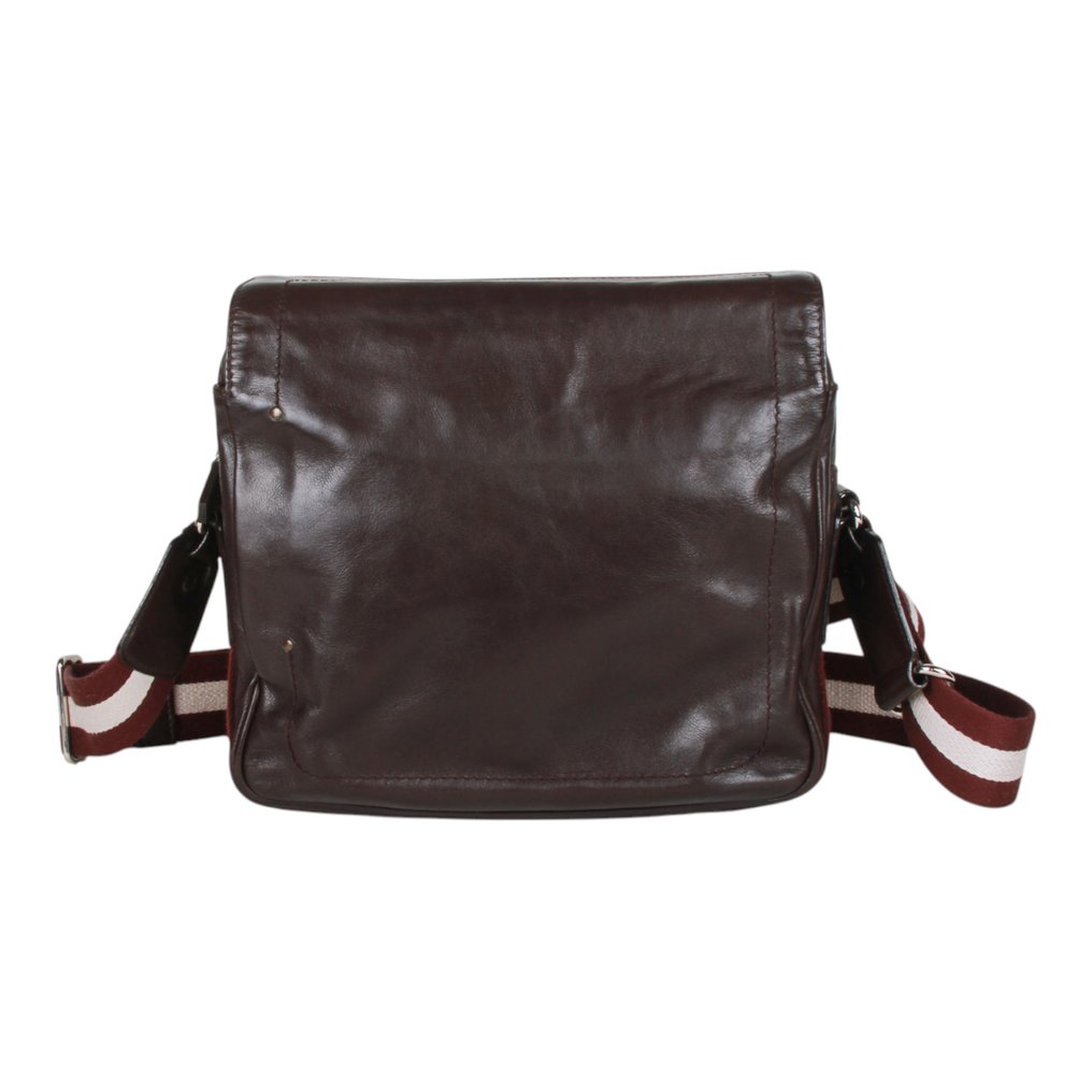Bally - Trainspotting Chocolate Brown Leather - Olkahihnallinen laukku #1.0