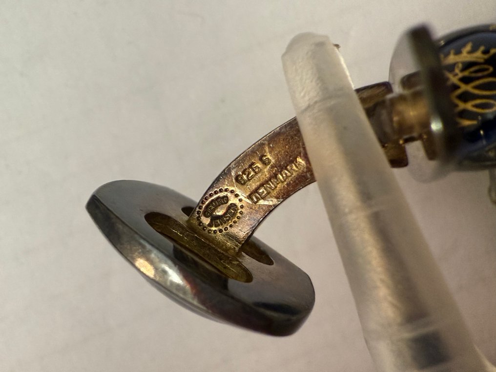 Zonder minimumprijs - Georg Jensen - Manchetknopen - Chess Zilver #2.1