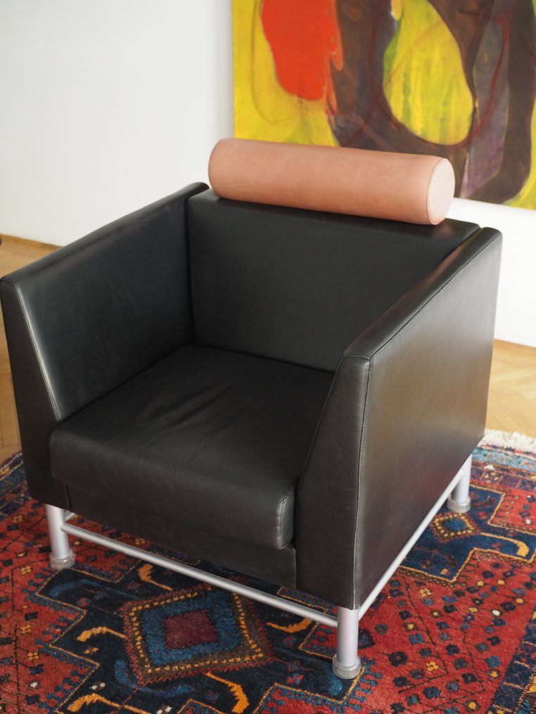 Knoll - Ettore Sottsass - Loungesessel - Eastside - Kalbsleder #3.2