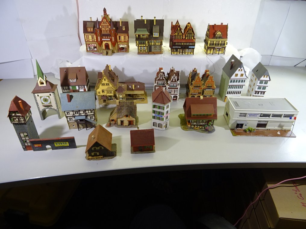 Vollmer, Faller H0 - Peisaj machetă tren (19) - Clădiri/case în 19 părți etc. #1.0