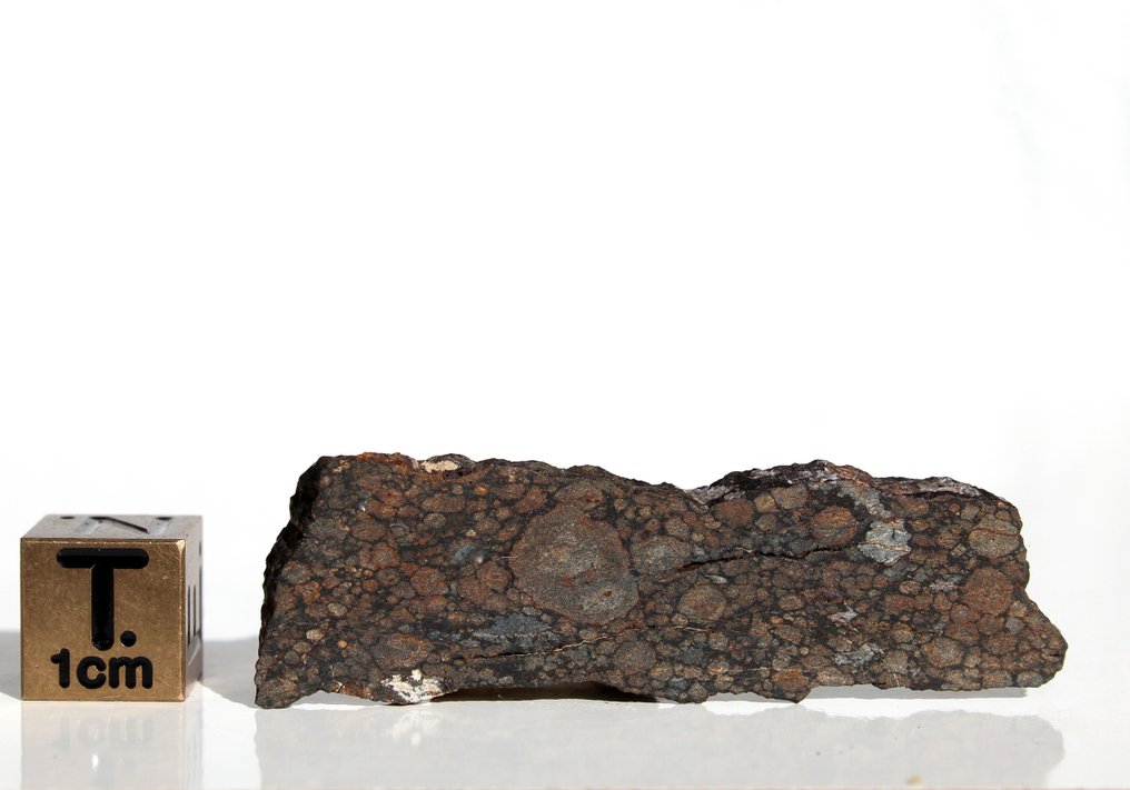 Τμήμα του Nice CV3 υπό κατηγοριοποίηση. Ανθρακικός χονδρίτης μετεωρίτης - 7.12 g - (1) #2.1