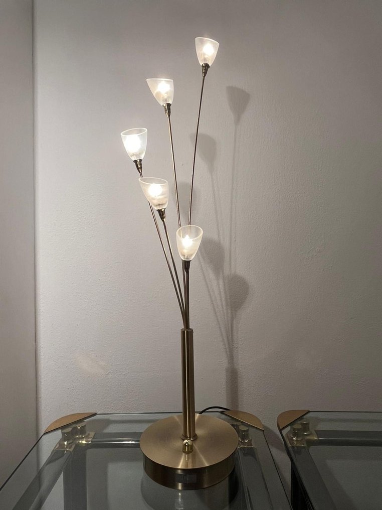 Boxford Holland - Jan des Bouvrie - 台灯 - PT-9000-5-AB - 黄铜, 玻璃 #2.1