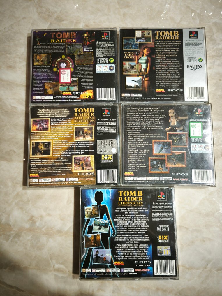 Sony - Playstation 1 (PS1) - Tomb Raider (lot of 5) - Video game - In original box #1.0