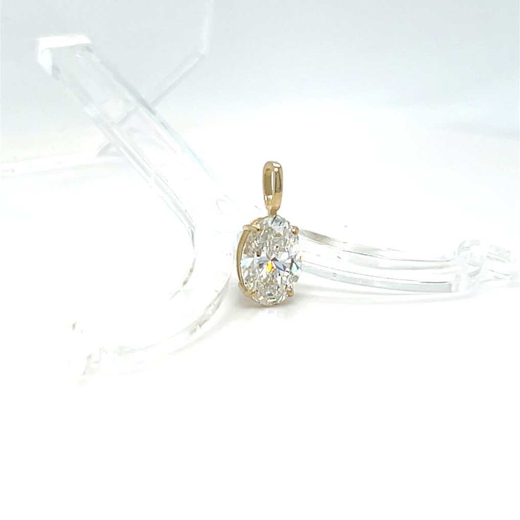 Zonder minimumprijs - Hanger - 14 karaat Geel goud - 2.03ct. tw. Diamant (Lab-grown) #4.3