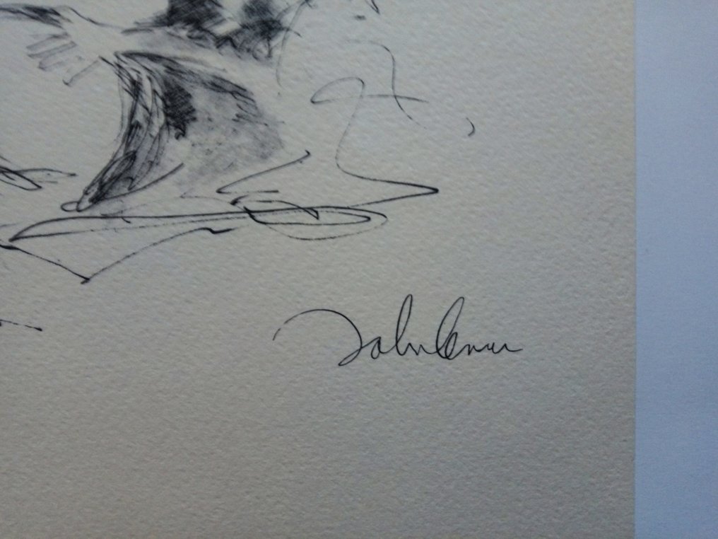 John Lennon - John Lennon - 1 Lithography (21x21 cm) - 1971 Ponte Sisto  'Bag One' - Booklet cover page not included #1.0