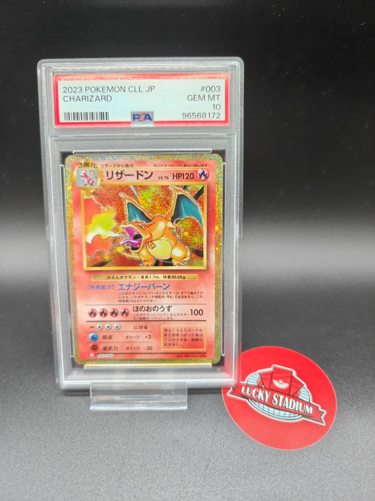 Pokémon - 1 Graded card - Charizard #003 Foil - PSA 10 - Various sets #1.0
