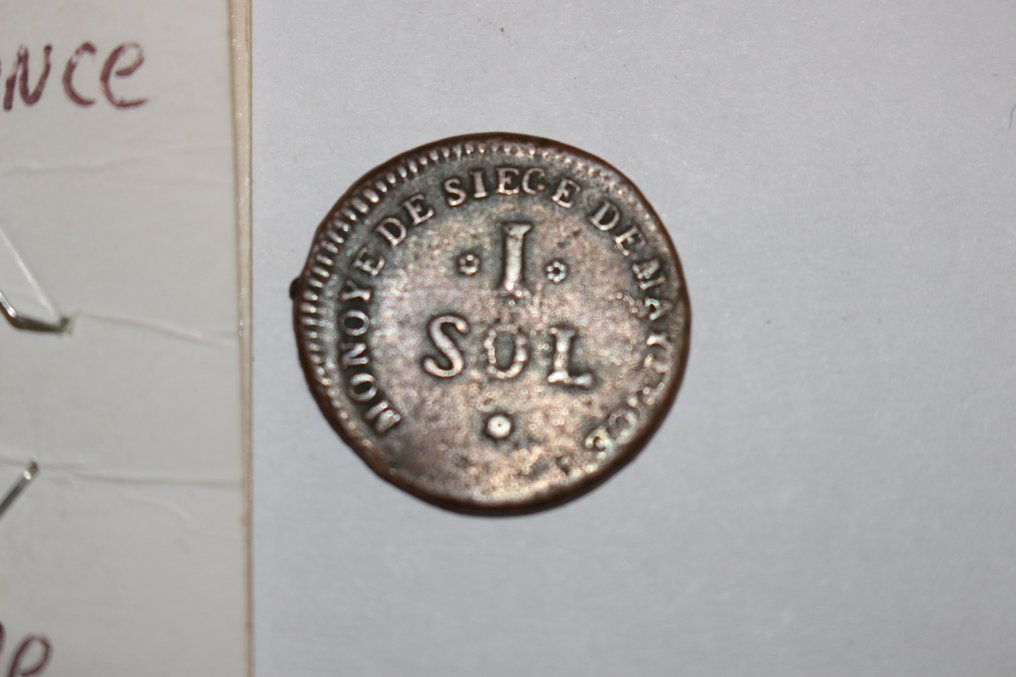 France. Convention (1792-1795). 1 Sol 1793 Siège de Mayence (No reserve price) #2.1