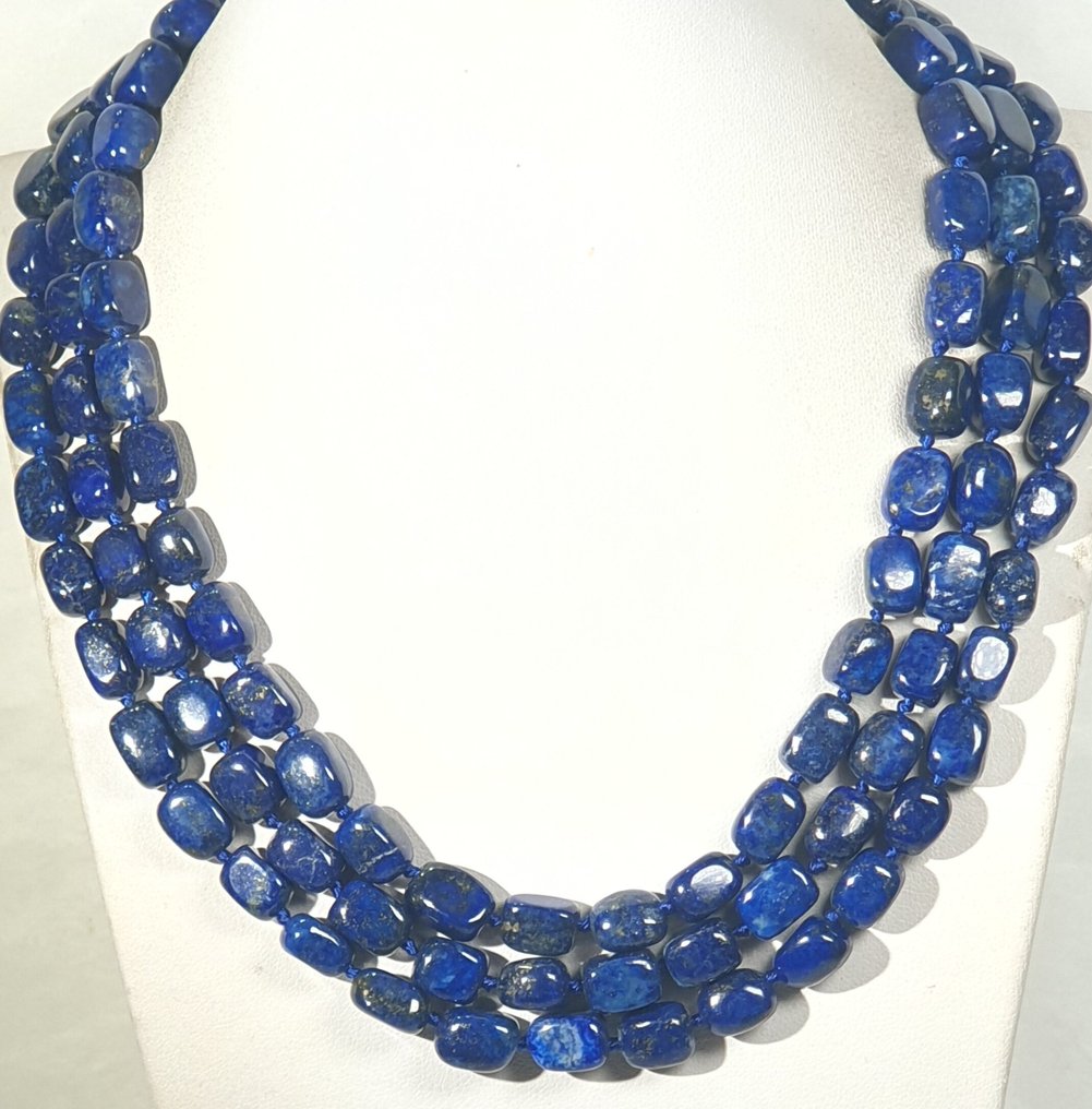 Lapis lazuli luonnollinen Afganistan - erittäin harvinainen - yhdistää meidät jumalalliseen ja - Kaulakoru #1.0