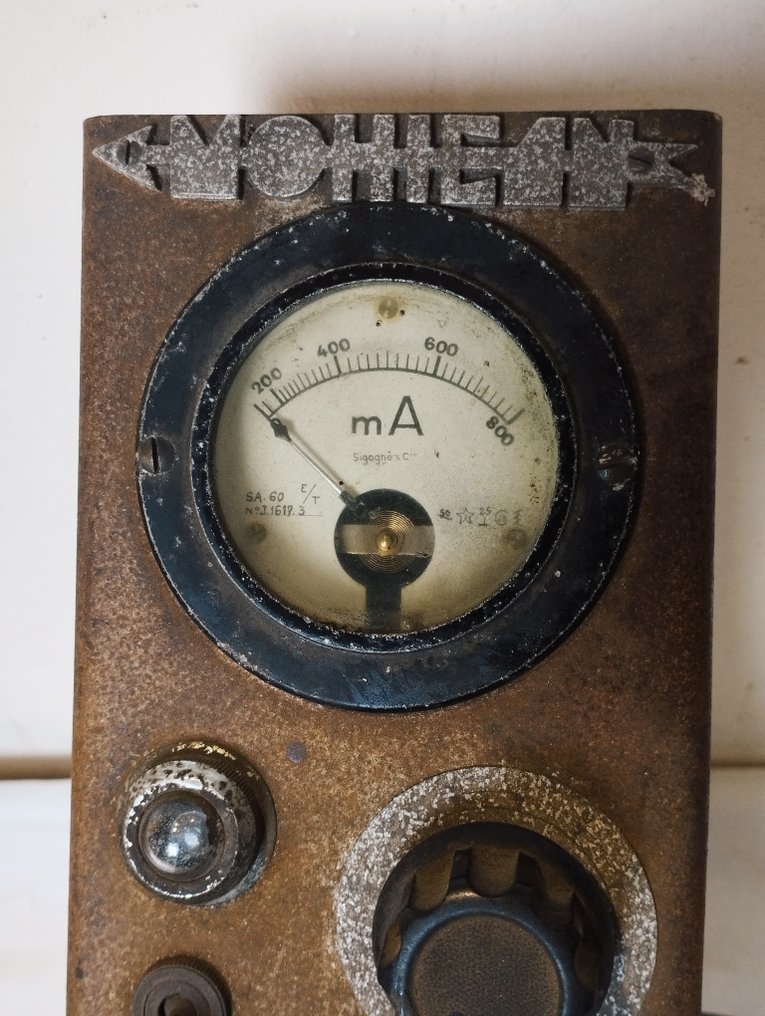industriel ancien WOHEM galvanomètre Sigogne & Cie scientifique - Mittauslaitteet - Metalli, Alumiini - 1940-1950 #2.1