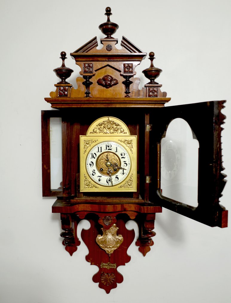 Vægur - Gustav Becker -   Træ, Messing - 1900-1910 #1.0