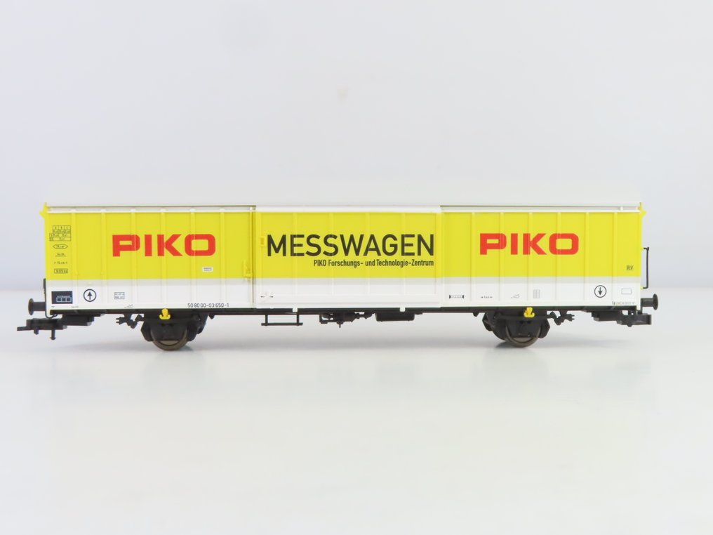 Piko H0 - 55050 - Vagón de tren de mercancías a escala (1) - Vagón de medición con pantalla digital, USB y WLAN. - DB #2.1