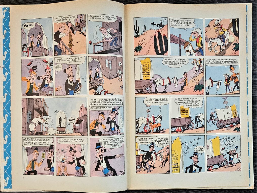 Lucky Luke T7 - L'Elixir du docteur Doxey - C - 1 Album - Prima edizione francese - 1955 #4.3
