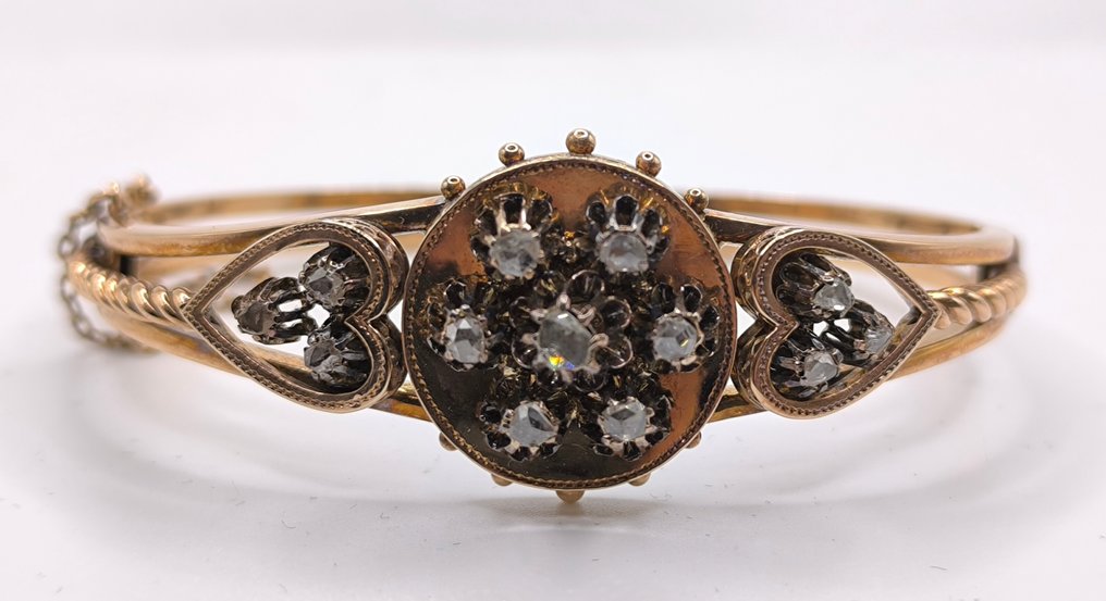 Βραχιόλι - 14 καράτια Ροζ χρυσό - 0.80ct. tw. Διαμάντι (Φυσικό) #3.2