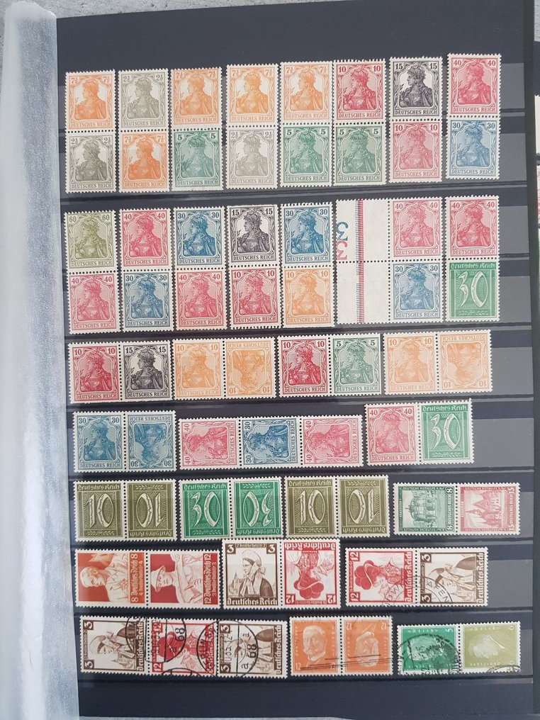 Γερμανική Αυτοκρατορία  - Συνδυασμός γραμματοσήμων σε κάρτες εισαγωγής. #1.0