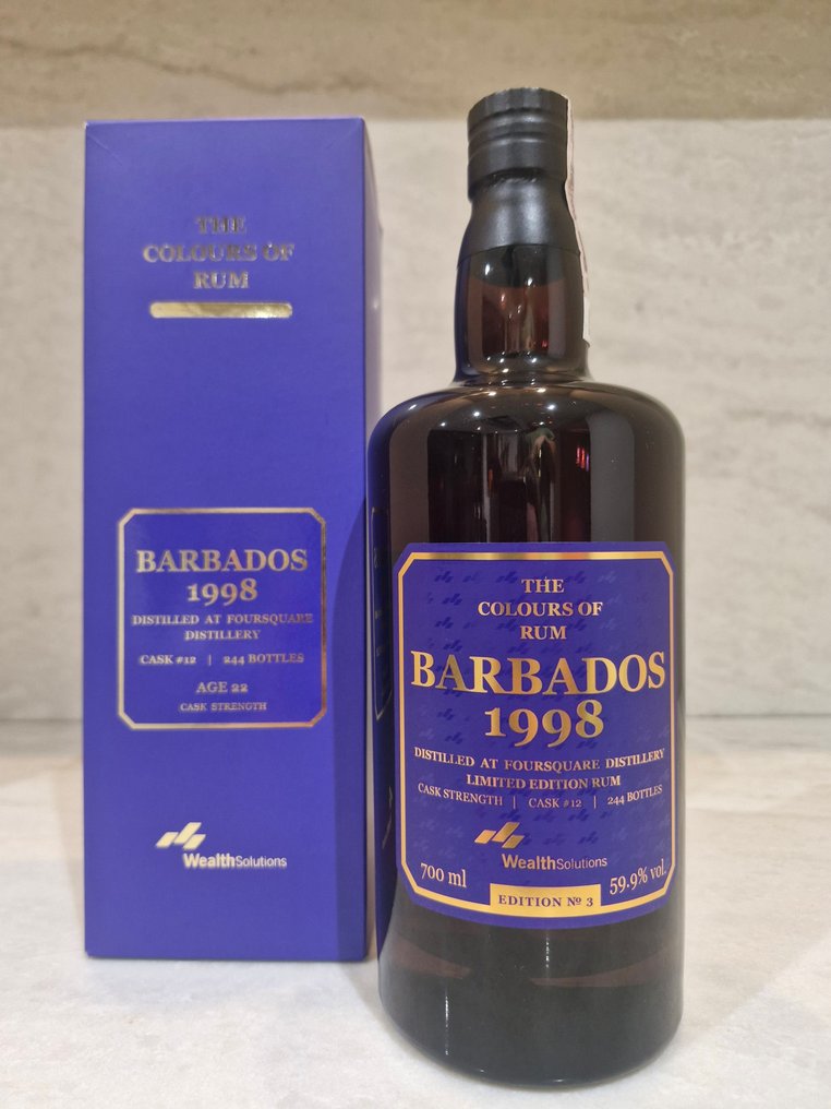Foursquare 1998 Wealth Solutions - Edition No 3 - Cask #12 - The Colours of Rum   - b. 2021  - 700ml #1.0