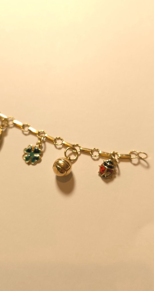 Βραχιόλι γούρι - 18 καράτια Κίτρινο χρυσό #4.3