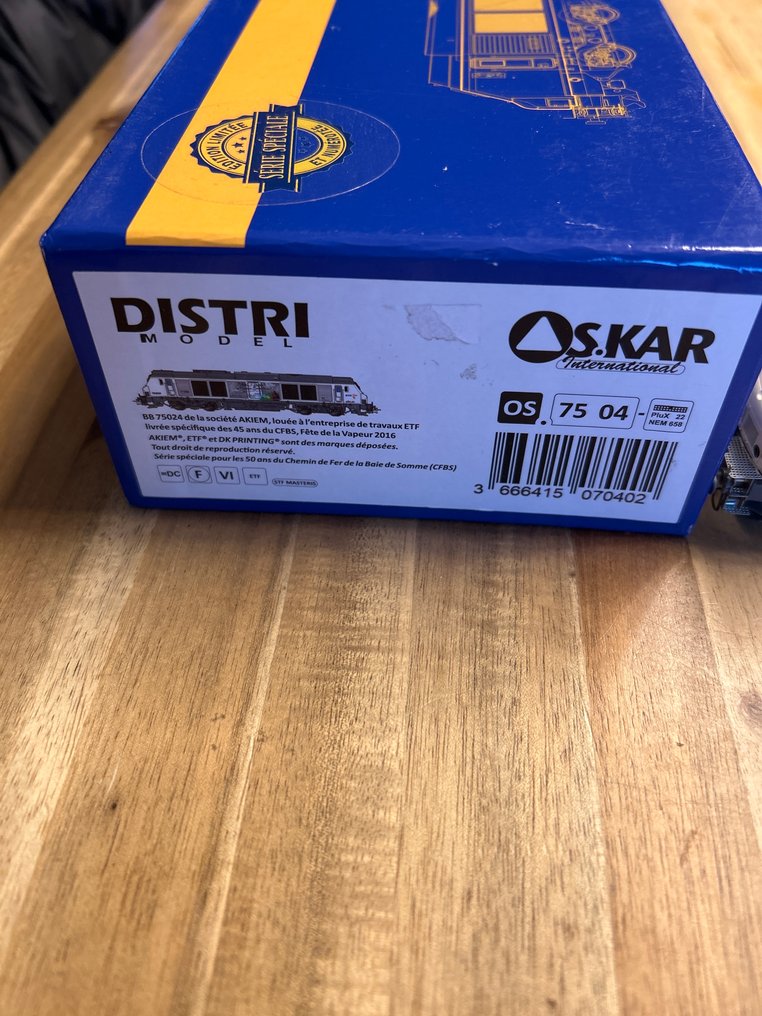 Os.Kar H0 - OS 75 04 - Diesel lokomotiv (1) - BB 75024, begrenset utgave med 350 eksemplarer, sertifikat inkludert - ETF #1.0