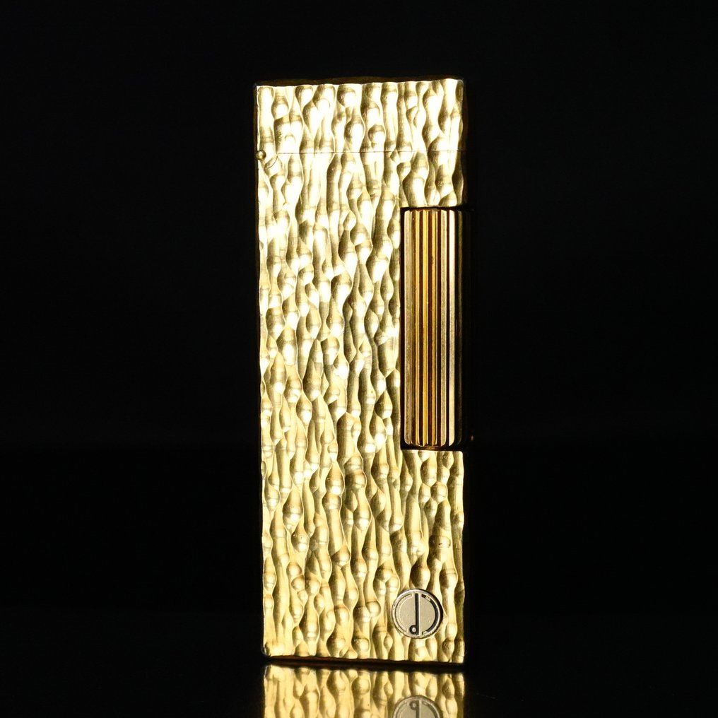Dunhill - Bark Pattern Rollagas Lighter - Sem preço de reserva - Isqueiro - Banhado a ouro #1.0