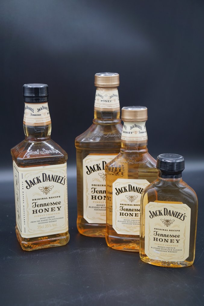 Jack Daniel's Honey  - 100ml, 200ml, 350ml and 375ml - 4 garrafas #1.0