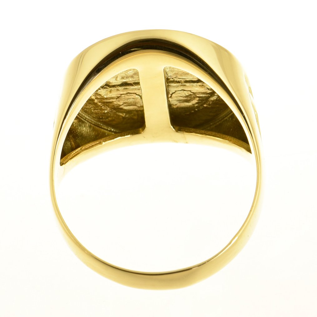 護身符戒指 - 14 克拉 黃金 #2.1