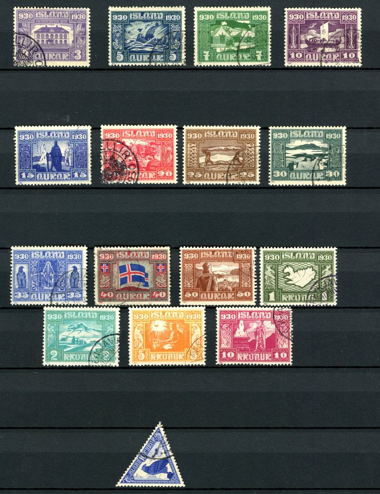Iceland  - Selection Iceland, Block 1 + Series 1930: 1000th anniversary of Althing #1.0