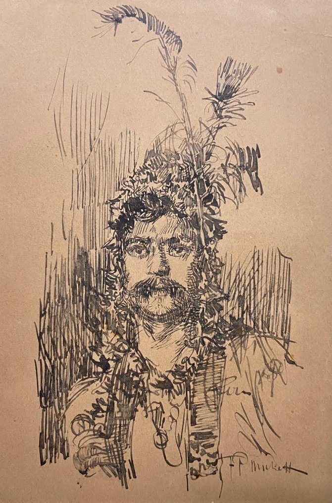 Francesco Paolo Michetti (1851-1929) - Ritratto di Vlad III #1.0