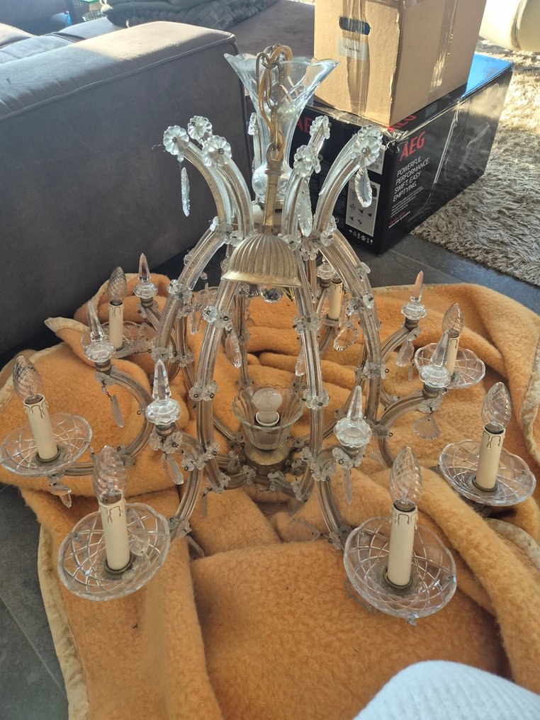 Csillár - Sárgaréz, Kristály - Lampadario Maria Theresa #3.2