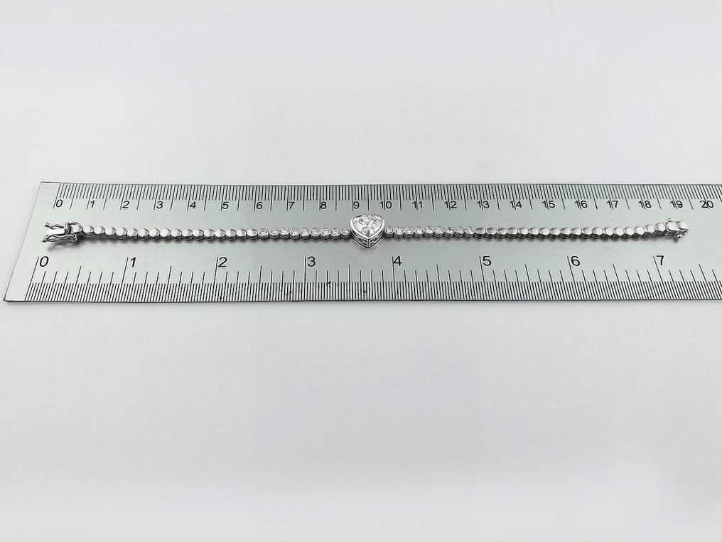 Armband - 14 kt Weißgold - 2.97ct. tw. Diamant (Laborgezüchtet (Lab Grown)) - Diamant #1.0