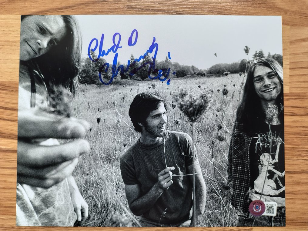 Nirvana - Chad Channing - Signed in person w/ Beckett Holo COA #3.2