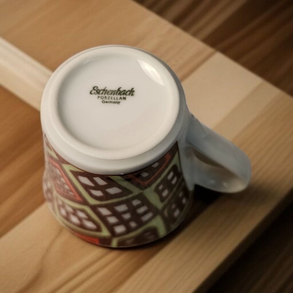 Etnos - Angelo Sganzerla - 杯及底碟 (6) - 瓷器 #4.3