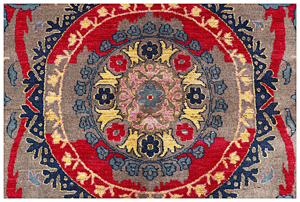 Afghan, Ziegler Kazak, Hand-knotted Suzani Unique Designer rug High quality Natural wool - Carpet - 304 cm - 244 cm - Handmade Traditional rug #2.1