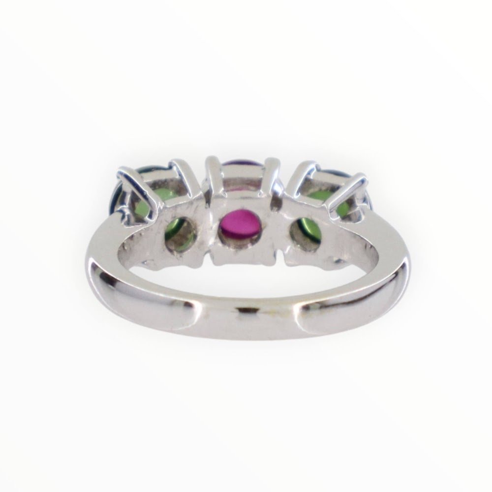 戒指 - 18K包金 黄金 电气石 #4.3