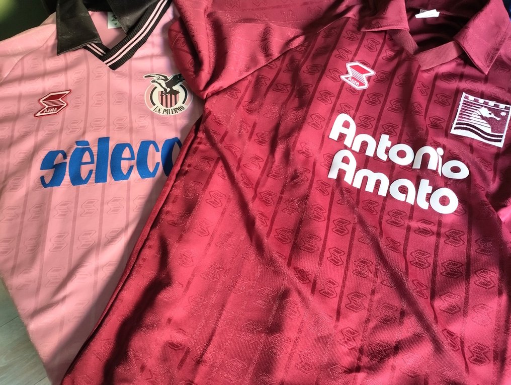 Palermo e Salernitana - 意大利足球联盟 - 1991 - 足球衫 #1.0