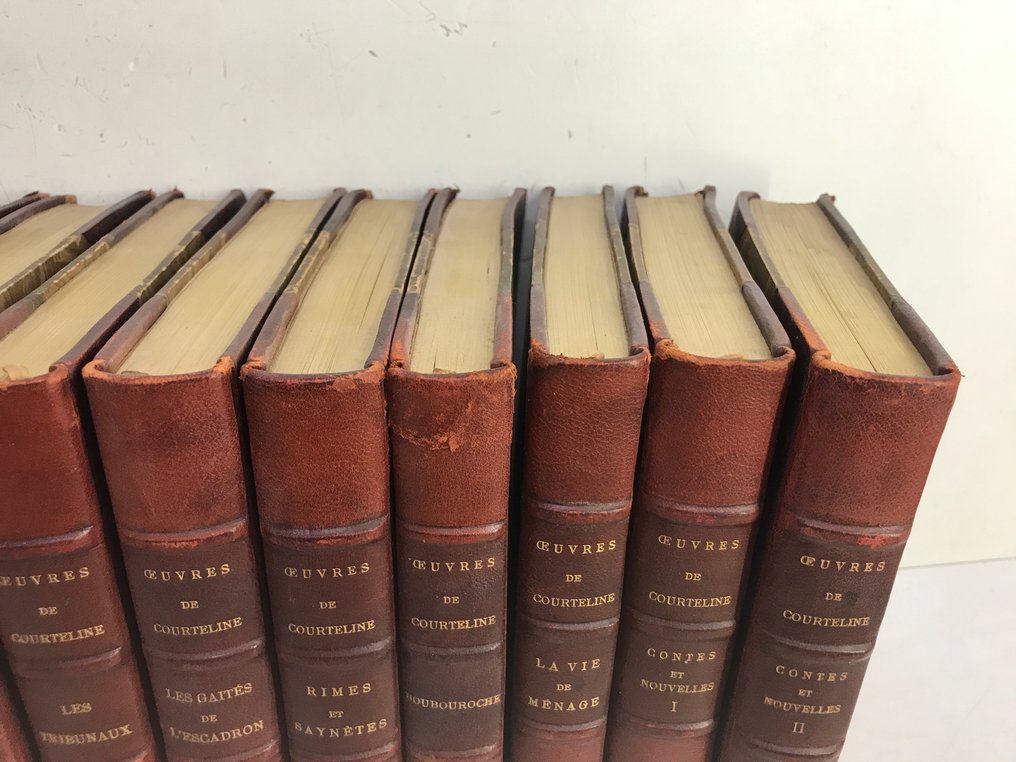 Georges Courteline / Gus Bofa ; Dunoyer de Segonzac, Forain, Boussingault, Falk,  Marchand, al. - Œuvres complètes illustrées [ 10 volumes] - 1931 #4.3