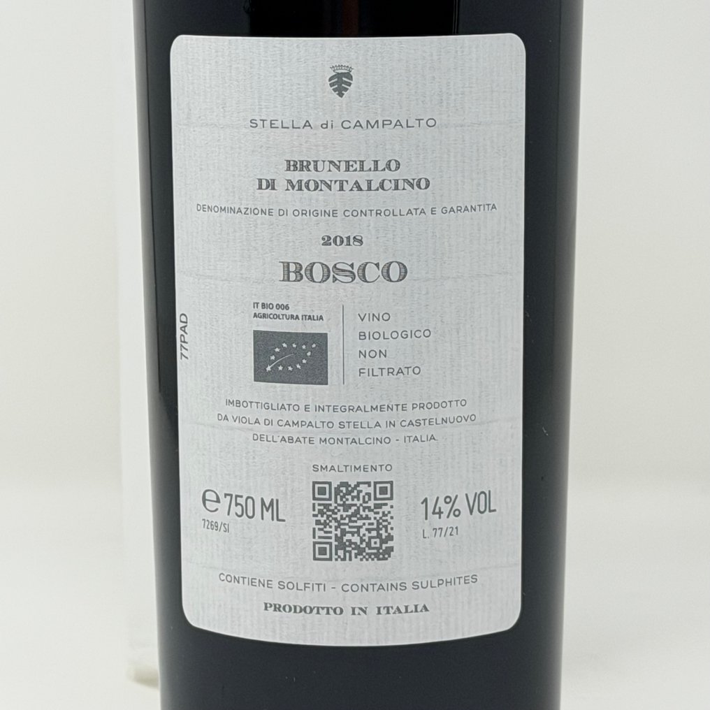 2018 Stella di Campalto, Bosco - Brunello di Montalcino - 1 Garrafa (0,75 L) #3.2