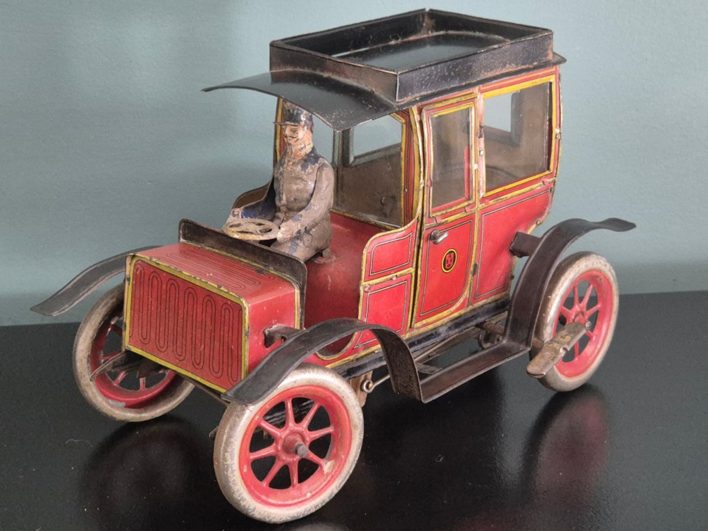 Günthermann - Τσίγκινο παιχνίδι - Rare Electromobile - 1900-1910 - Γερμανία #1.0