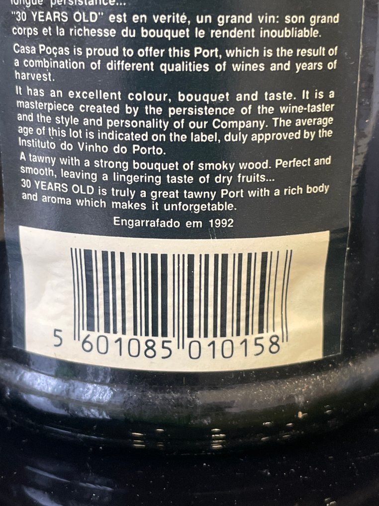 Porto Poças - 30 years old Tawny - Bottled in 1992 -  Douro  - 1 Bottle (0.75L) #2.1