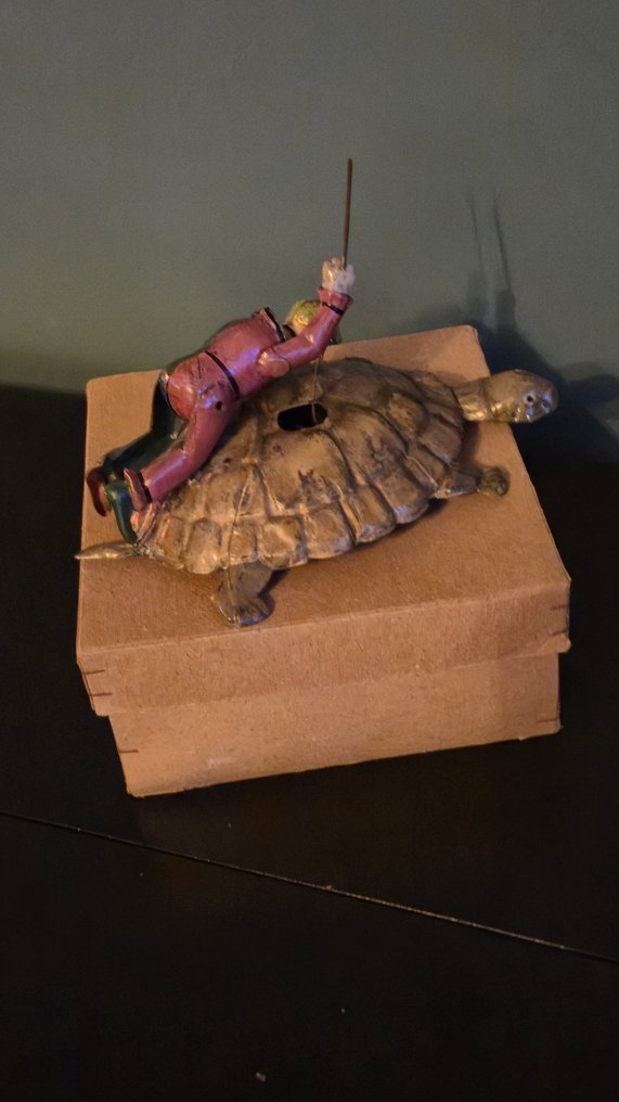 Eberl - 鐵皮玩具 - Extreme Rare Clown on Turtle, Boxed - 1920-1930 - 德國 #1.0