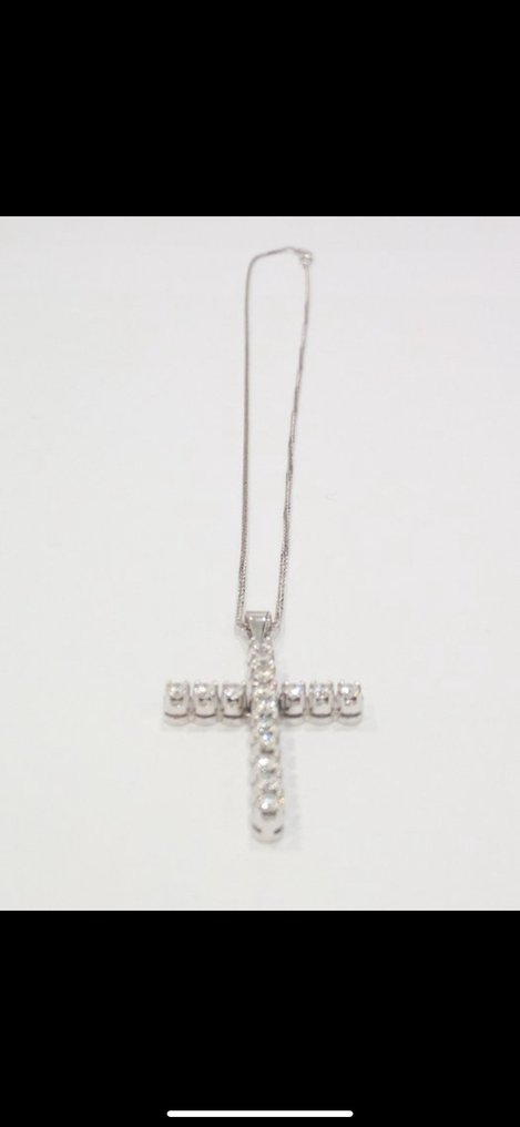 Κολιέ - 18 καράτια Λευκός χρυσός -  1.30ct. tw. Διαμάντι (Φυσικό) - Διαμάντι #3.2