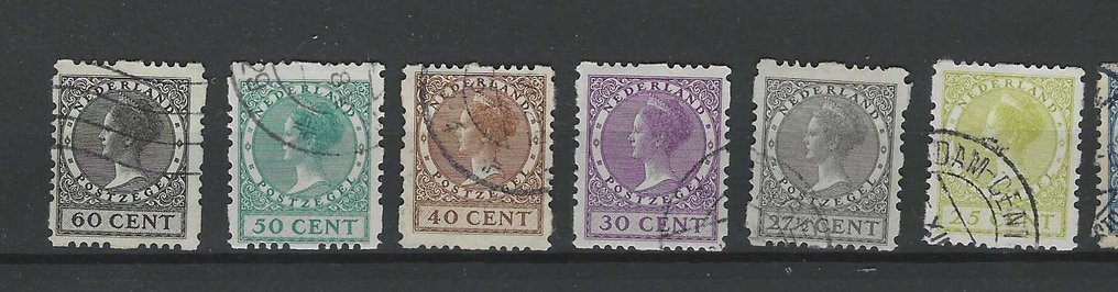 荷兰 1928 - Vierzijdige Roltanding - NVPH R33/56 #2.1