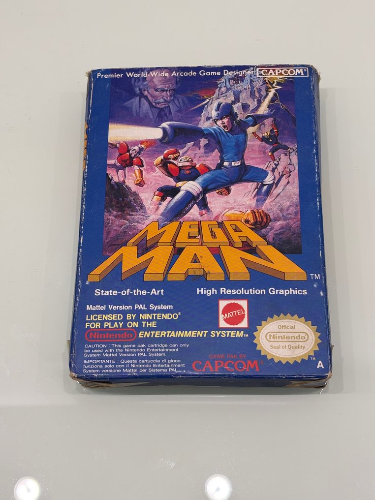 Capcom, Nintendo, Mattel - Nes - Mega Man 1 “NES-MN-ITA”  (Mattel Version) - Videojogo - Na caixa original #1.0