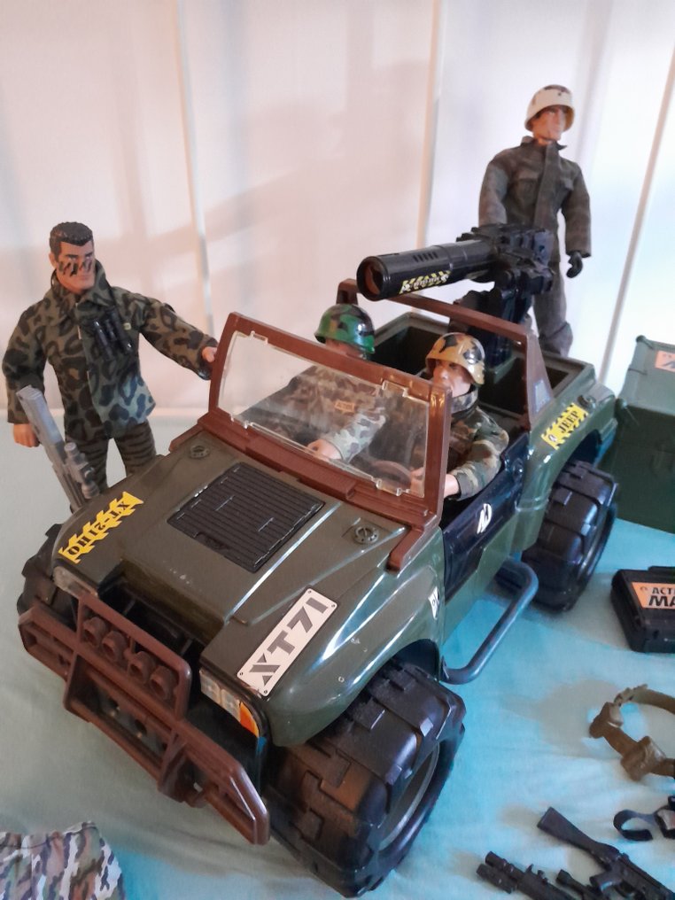 Hasbro - Speelgoed Vintage Action Man Army Leger Cammouflage Commando's Special Forces Strijders Soldaten Speelset - 1990-2000 - V.S. #3.2